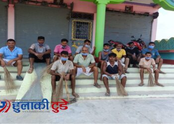 बरियारपट्टी बजारमा सरसफाइ अभियान, स्वतन्त्र युवा संजय यादवको नेतृत्व