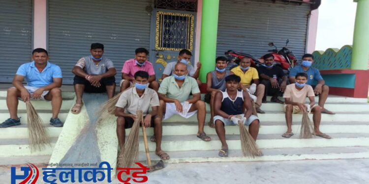 बरियारपट्टी बजारमा सरसफाइ अभियान, स्वतन्त्र युवा संजय यादवको नेतृत्व