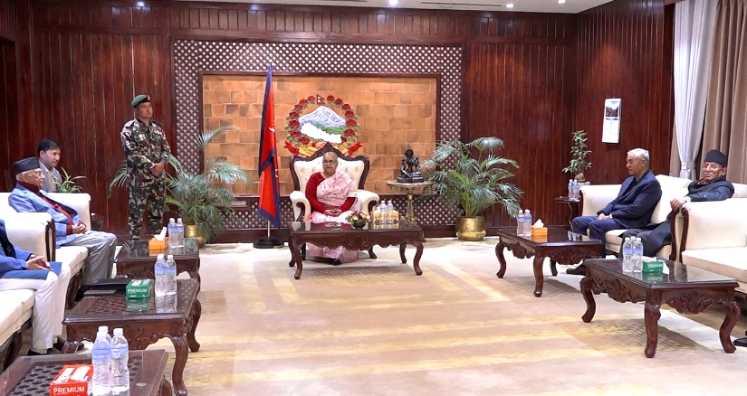 प्रमुख तीन दलका शीर्ष नेताहरूले निर्वाचनमा जाने प्रतिबद्धता