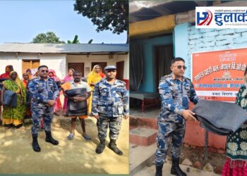 २५औँ सशस्त्र प्रहरी दिवसको अवसरमा बरियारपट्टीका ३०  विपन्न परिवारलाई कमल वितरण