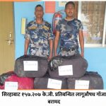 भारततर्फ गैरहेको १५७ के.जी. गाँजा सिरहामा  बरामद